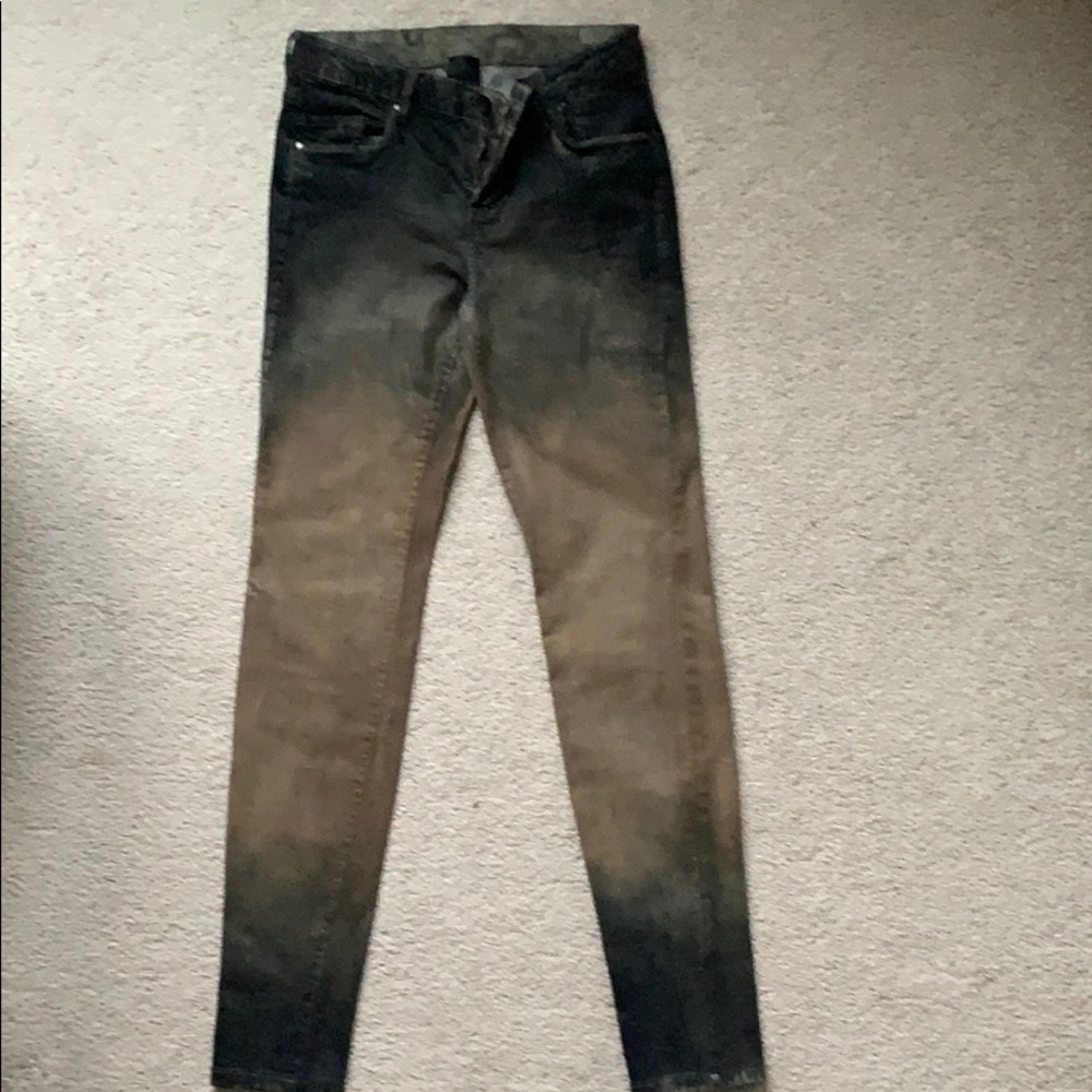 MJ Ombre Coated Skinny Jeans